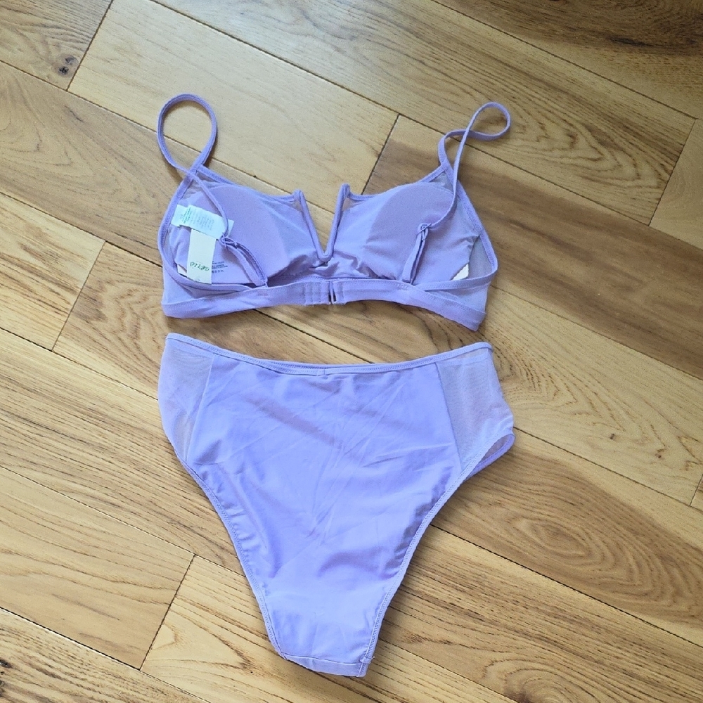Aerie Light Purple Bikini Set - Picture 4 of 5